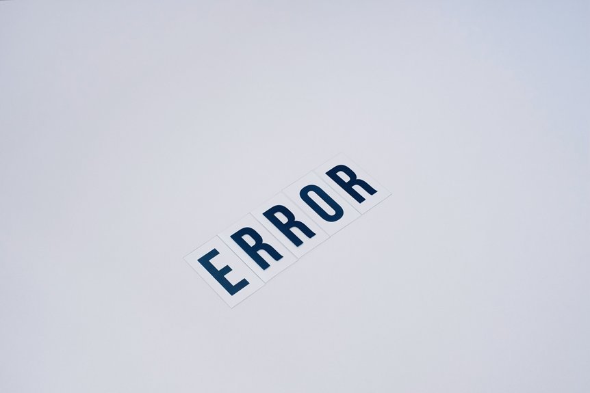 common errors and fix steps